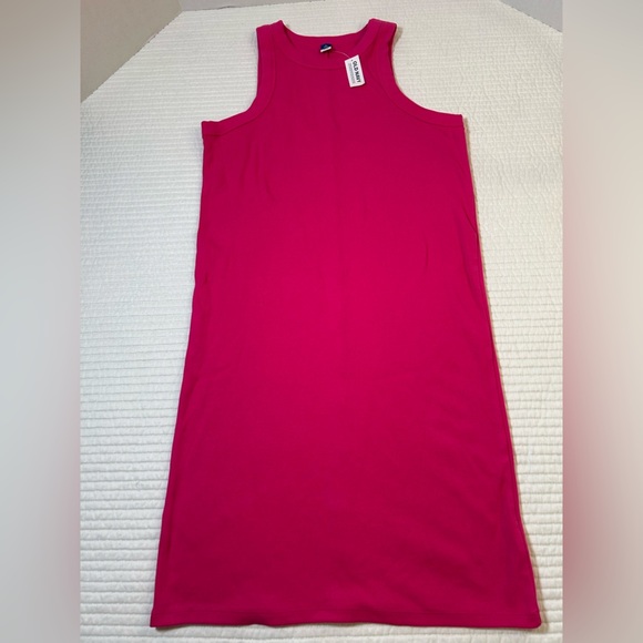 NWT Old Navy Hot Pink Tank Dress. Size XL Tall. Mean Girls Pink. Coastal Chic. - Picture 1 of 4